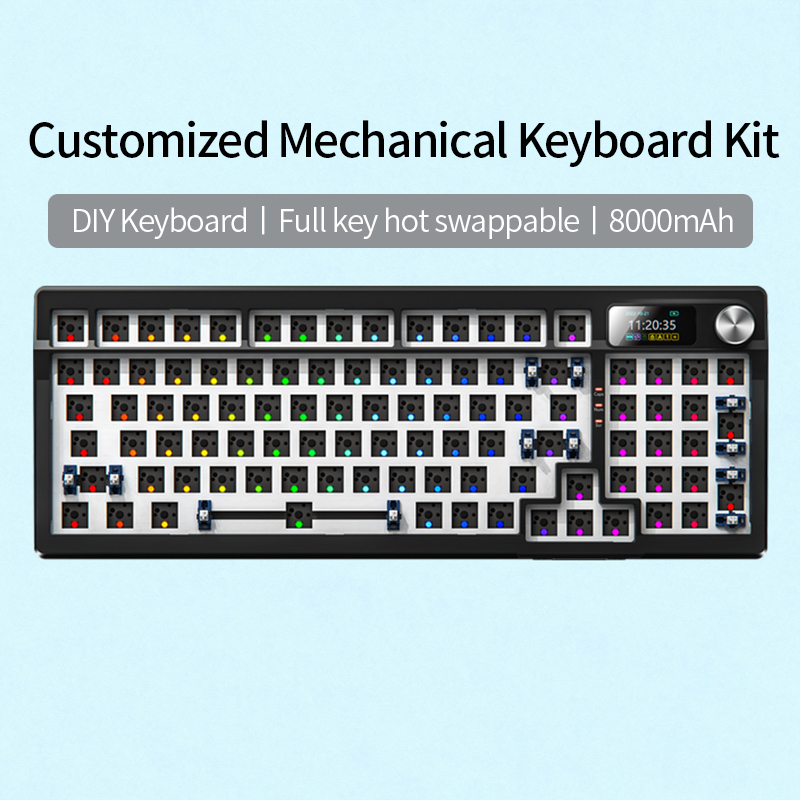 Gaming Keyboard Hot Swappable - YINDIAOY95 Mechanical Keyboard KIT With Display