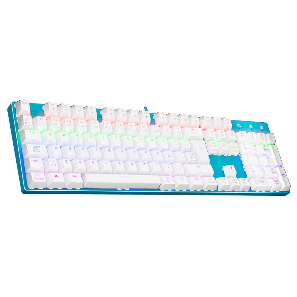 Keyboard Gaming Blue Switch - E-YOOSO Z88 Rainbow FALCON USB Mechanical