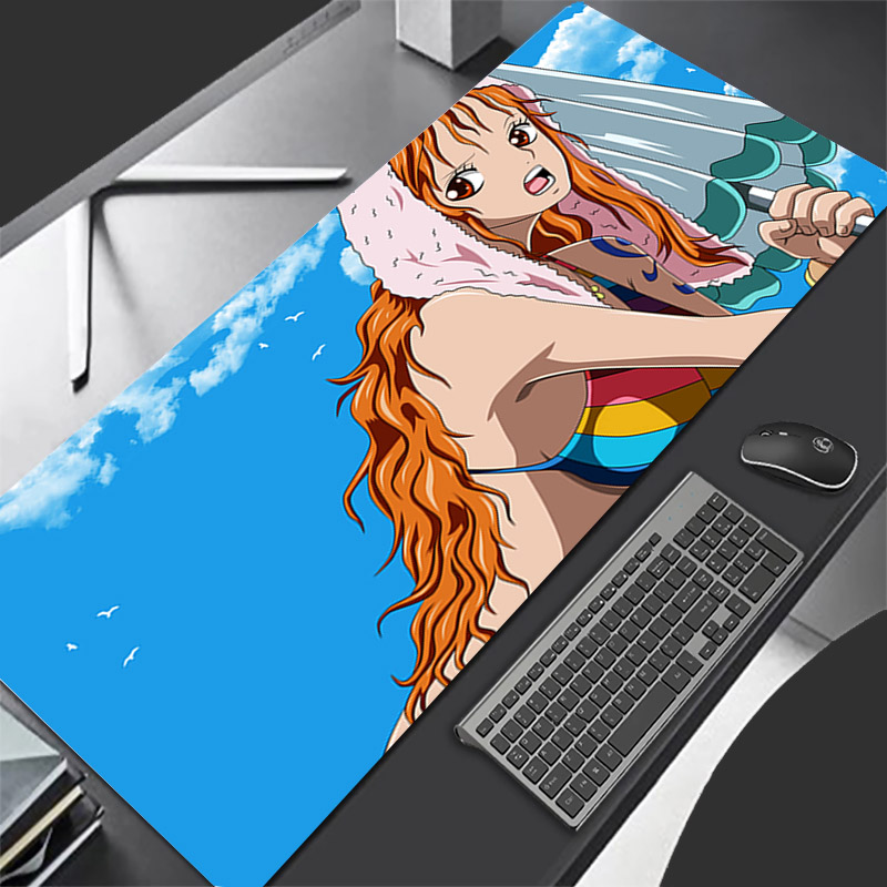 Gaming Keyboard Easy To Clean - Mouse Pad One Piece Durable Anime