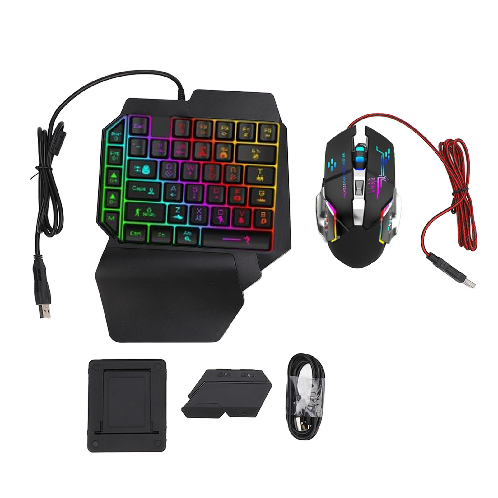 Gaming Keyboard And Mouse Set - Keyboard Mouse Converter Set Responsive Single