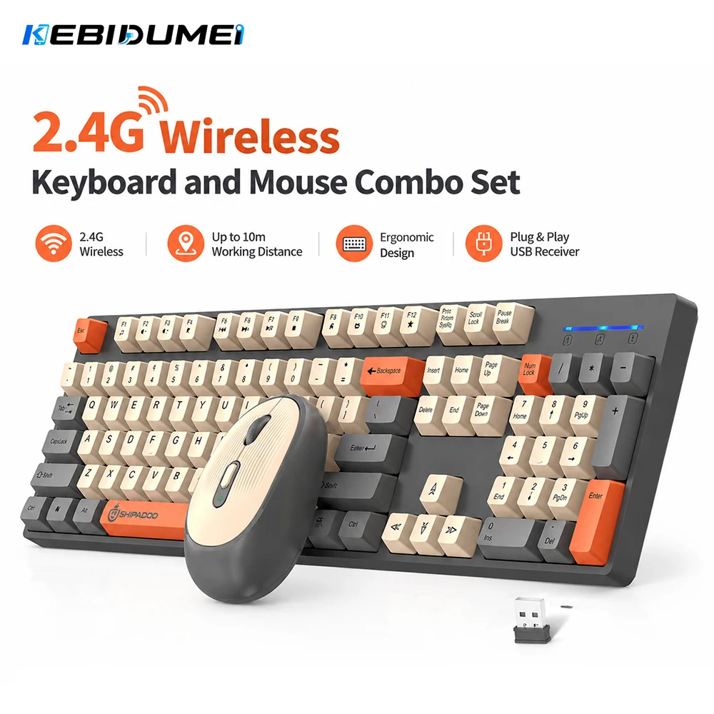 Gaming Keyboard Extension - KEBIDUMEI 2.4G Wireless Keyboard and Mouse