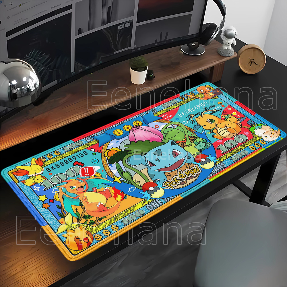 Gaming Keyboard Typewriter - HD printing Pokemon banknotes Kawaii Anime