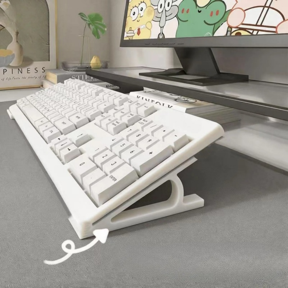 Gaming Keyboard Ergonomics - 2pc Ergonomic Keyboard Riser For Office