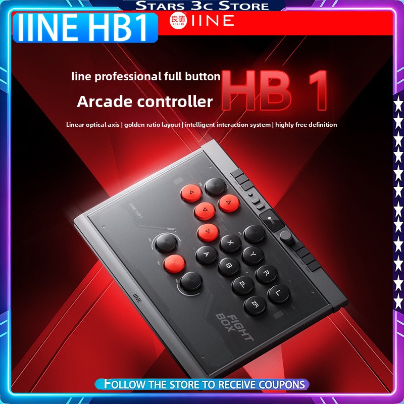 Gaming Keyboard Hot Swappable - IINE HB1 Arcade Controller Gaming Keyboard