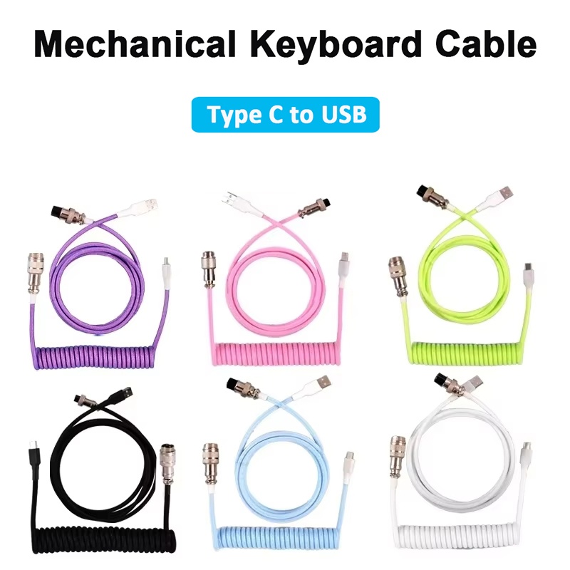 Mechanical Keyboard Coiled Cab - Gaming Keyboard Type C 评论和价格