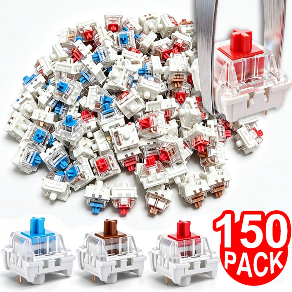 1-150Pcs 3 Pin DIY Mechanical  - Keyboard Gaming Blue Switch 评论和价格