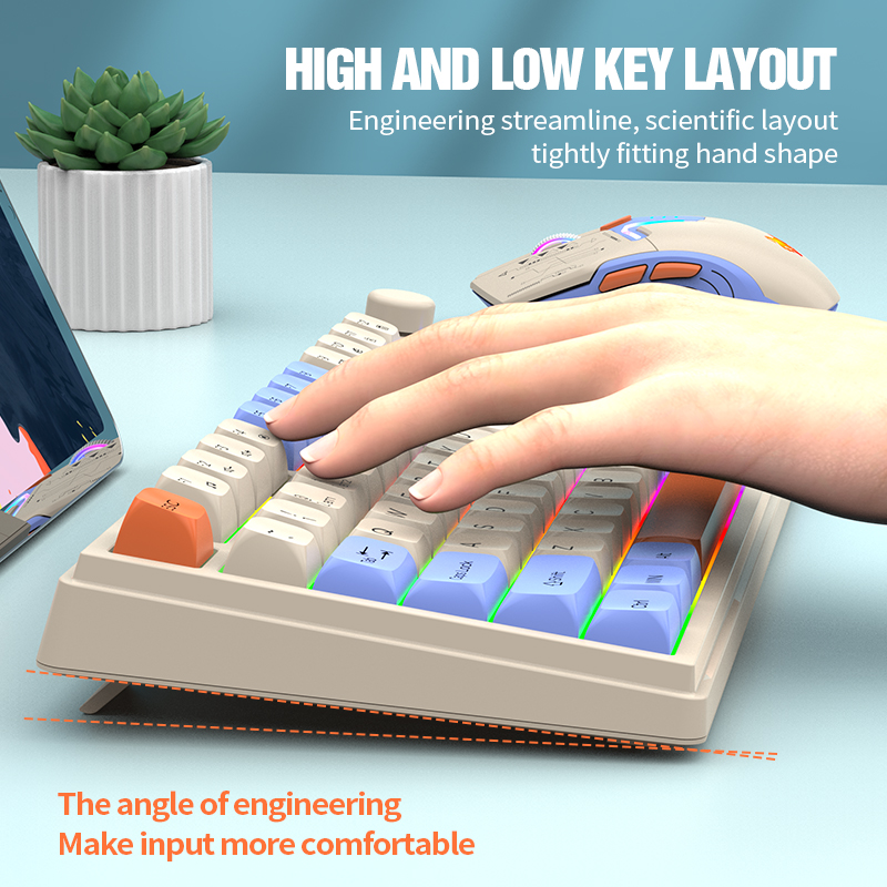 Dual-Mode 2.4G Bluetooth Wirel - Gaming Keyboard Ergonomics 评论和价格