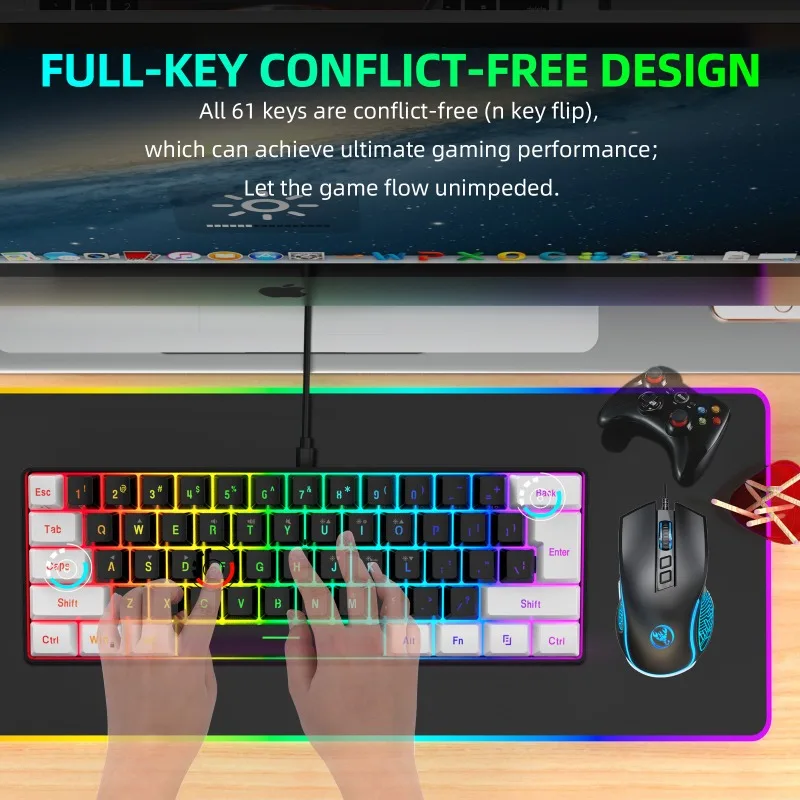 Keyboard and Mouse 60% Compute - Gaming Keyboard Extension 评论和价格