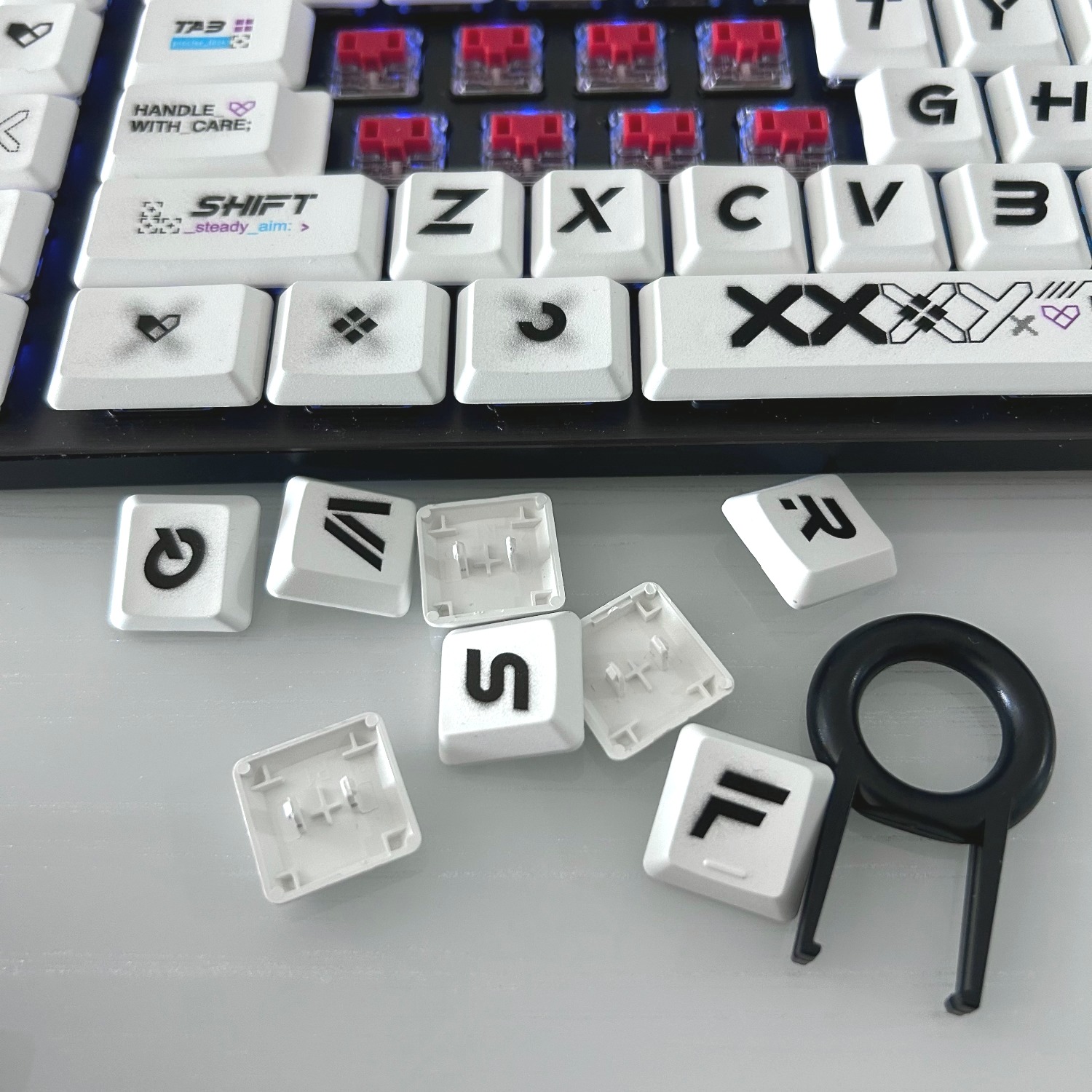 DIY PBT keycaps suitable for L - Gaming Keyboard Tkl 评论和价格