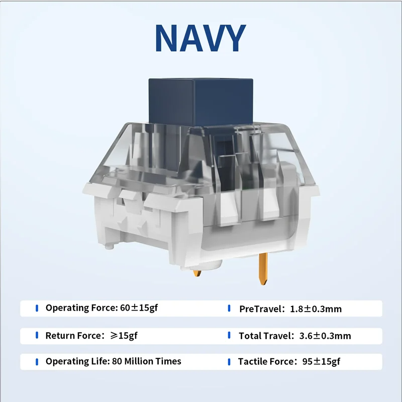 Kailh Navy Blue Box Switch Cli - Keyboard Gaming Blue Switch 评论和价格
