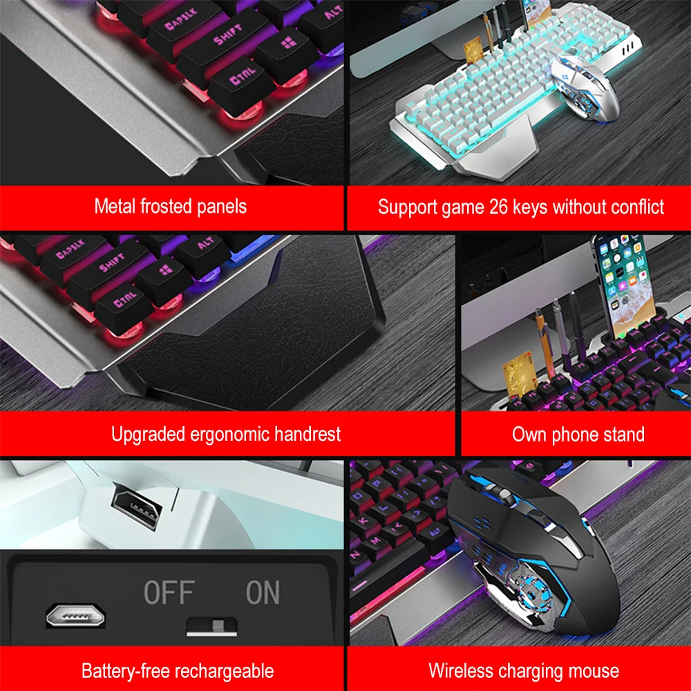 K680 Rechargeable 2.4G wireles - Gaming Keyboard Mechanical Wireless 评论和价格