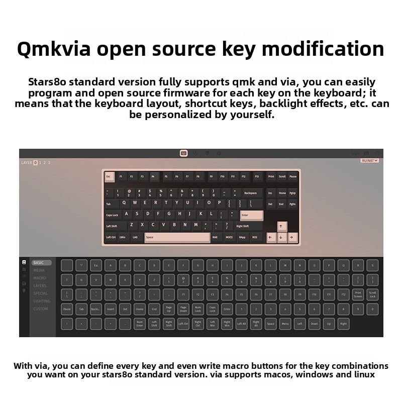 WEIKAV STARS80 TKL Mechanical  - Gaming Keyboard Tkl 评论和价格