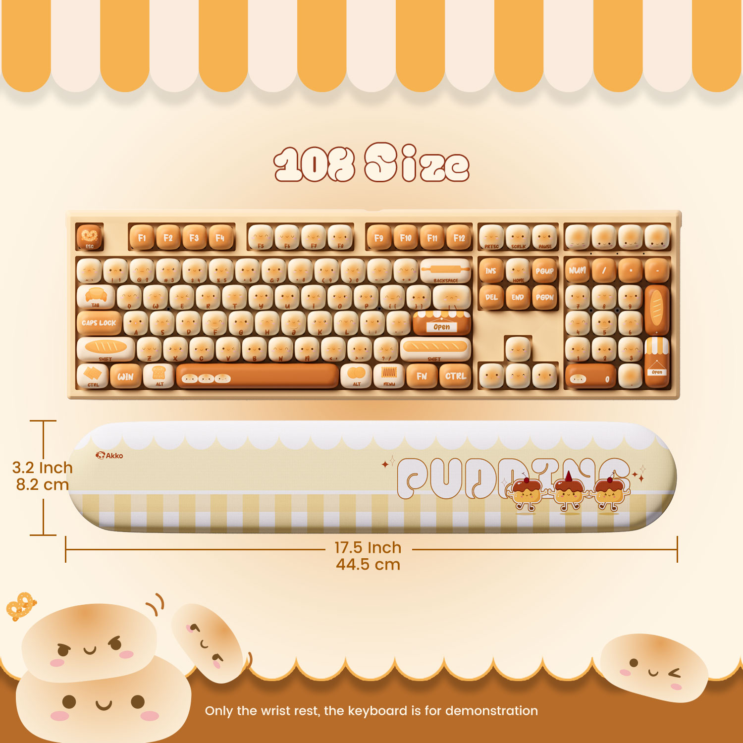 Akko Pudding Buns Keyboard Wri - Gaming Keyboard Ergonomics 评论和价格