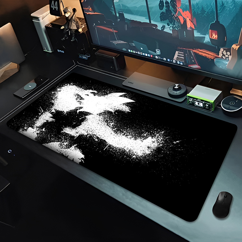 DBZ Black Anime Mouse Pad Drag - Gaming Keyboard Easy To Clean 评论和价格