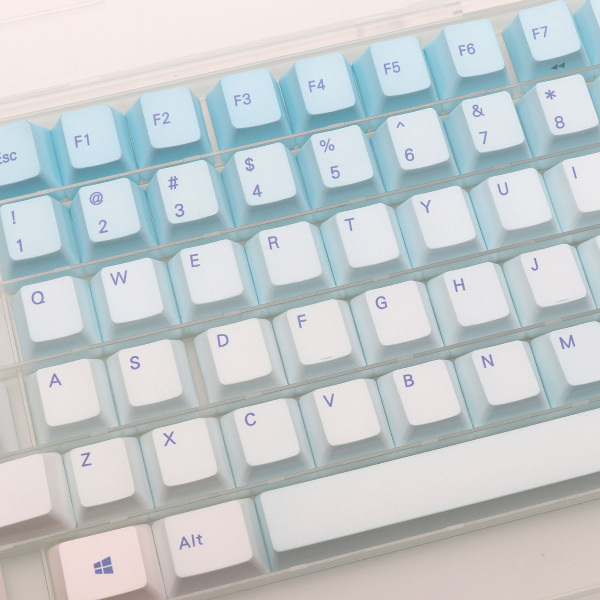 87 Keys Frost Blue Keycaps Che - Keyboard Gaming Blue Switch 评论和价格
