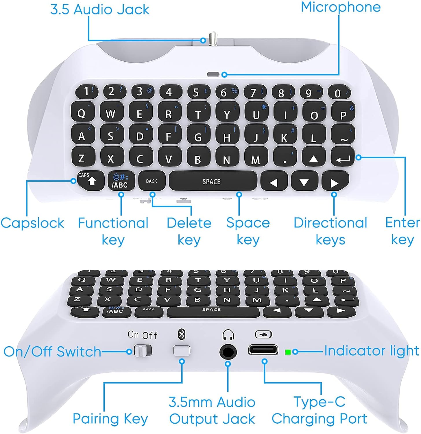 For PS5 Controller, Bluetooth  - Gaming Keyboard Bluetooth 评论和价格