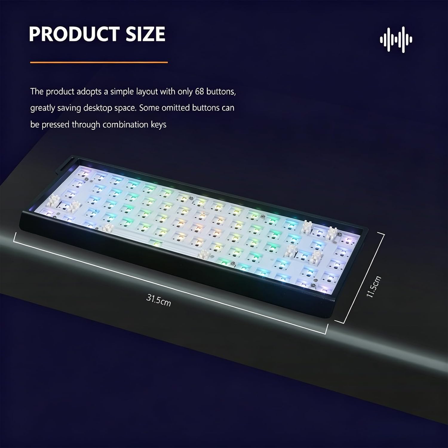 GMK68 Machanical Keyboard KIT  - Gaming Keyboard Bluetooth 评论和价格