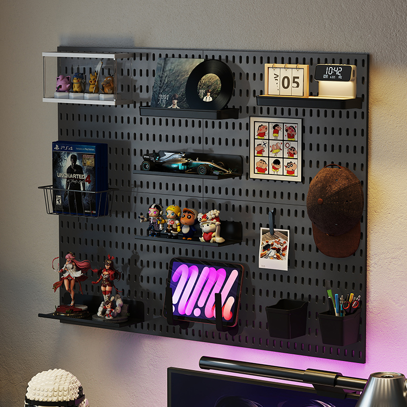 Adhesive Pegboard Shelf for Ga - Gaming Keyboard Mouse 评论和价格