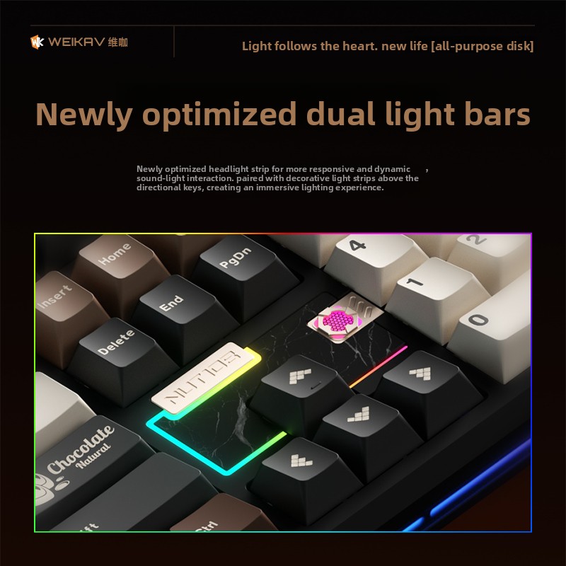 WEIKAV NUT108 Mechanical Keybo - Gaming Keyboard Mechanical Wireless 评论和价格