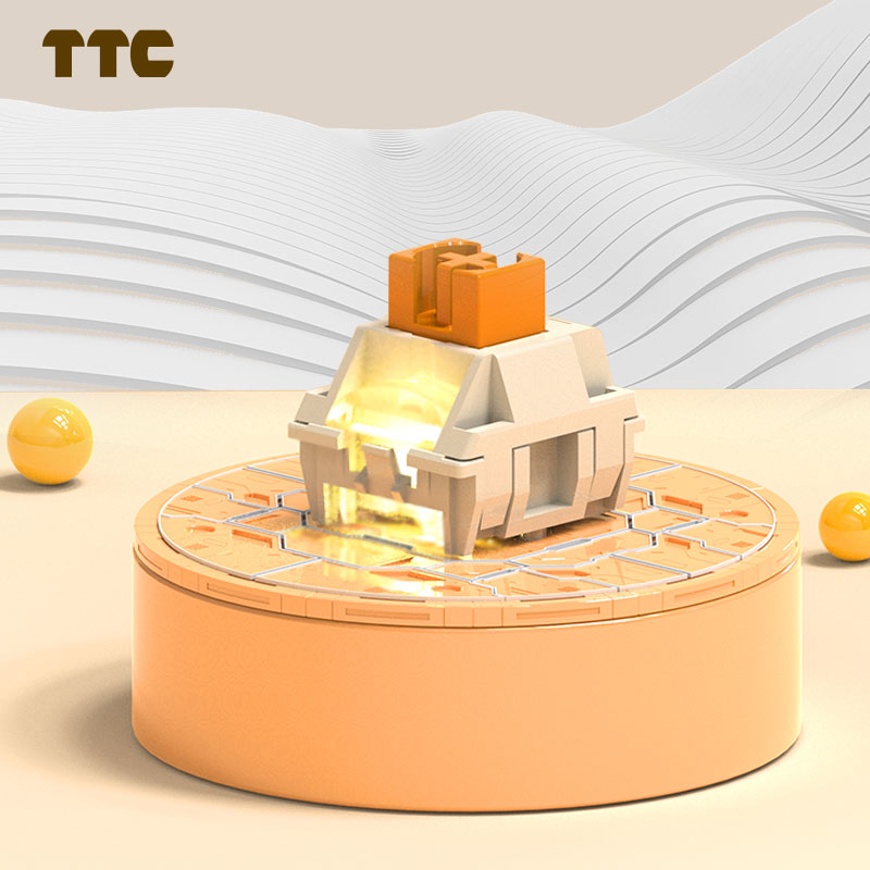 TTC Flame Orange Linear Switch - Gaming Keyboard Hot Swappable 评论和价格