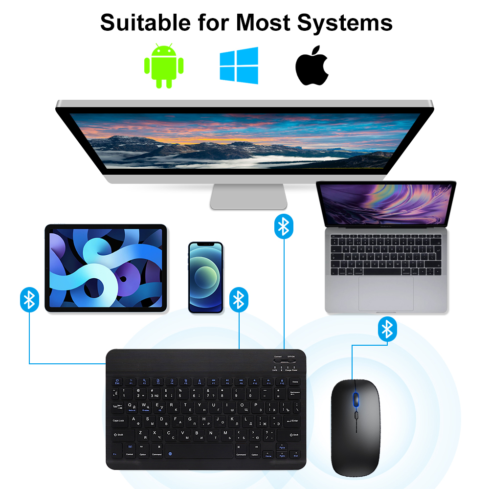 Bluetooth Keyboard and Mouse F - Gaming Keyboard Mechanical Wireless 评论和价格