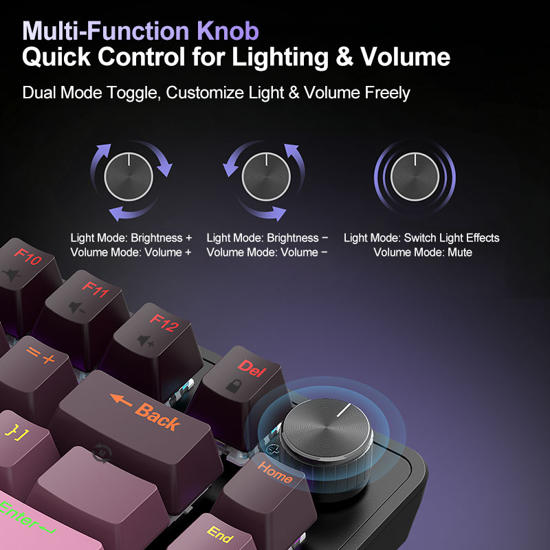 75% K82 Wired Mechanical Keybo - Gaming Keyboard Hot Swappable 评论和价格