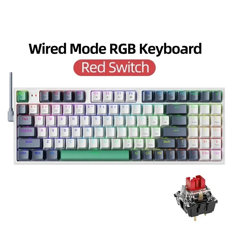 Wired Mechanical Keyboard 94 K - Gaming Keyboard Hot Swappable 评论和价格