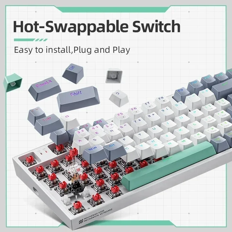 Wired Mechanical Keyboard 94 K - Gaming Keyboard Hot Swappable 评论和价格