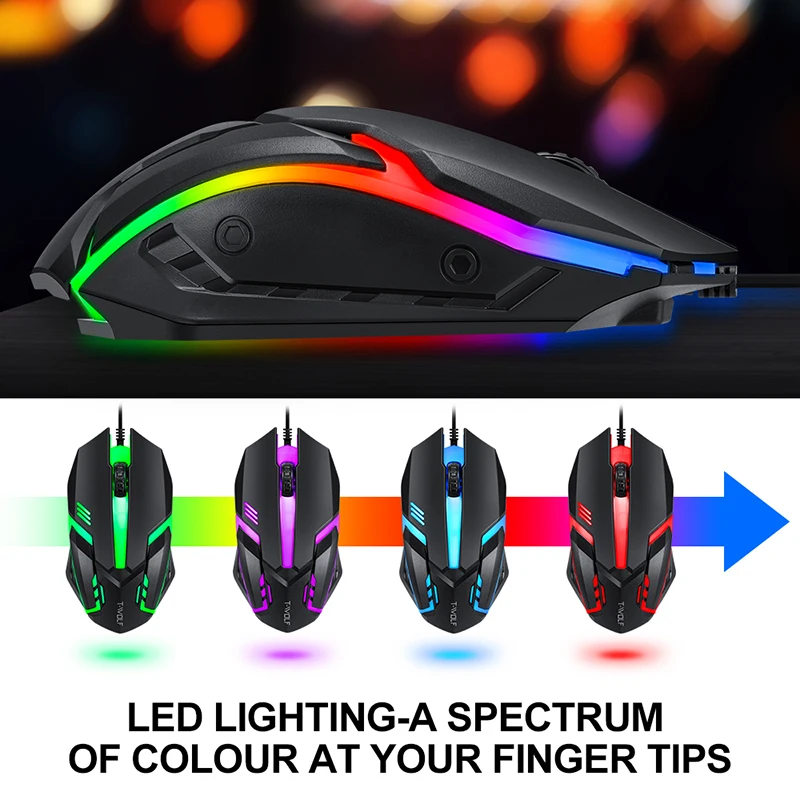 T-WOLF Game Four Piece TF800 I - Gaming Keyboard And Mouse Set 评论和价格