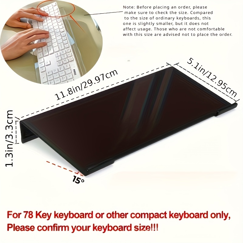 Acrylic keyboard stand, transp - Gaming Keyboard Ergonomics 评论和价格