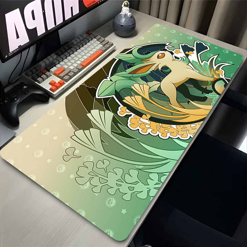 Mouse Pad Gamer P-pokemon Leaf - Gaming Keyboard Easy To Clean 评论和价格