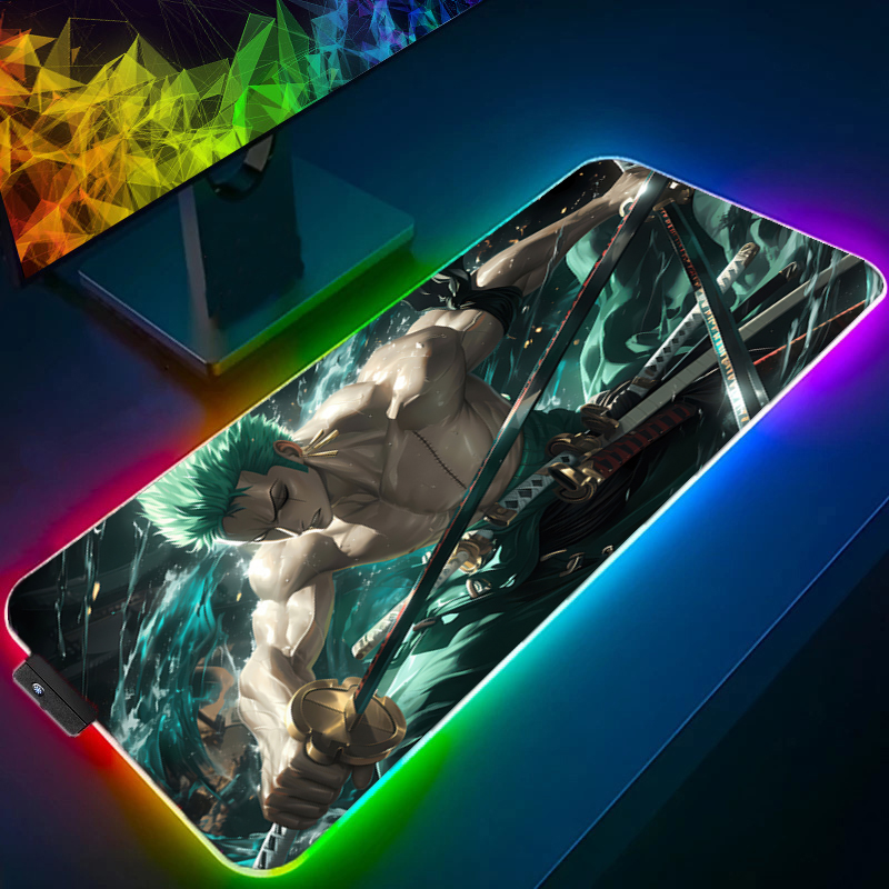ONE PIECE Zoro Mouse Pad RGB G - Gaming Keyboard No Rgb 评论和价格