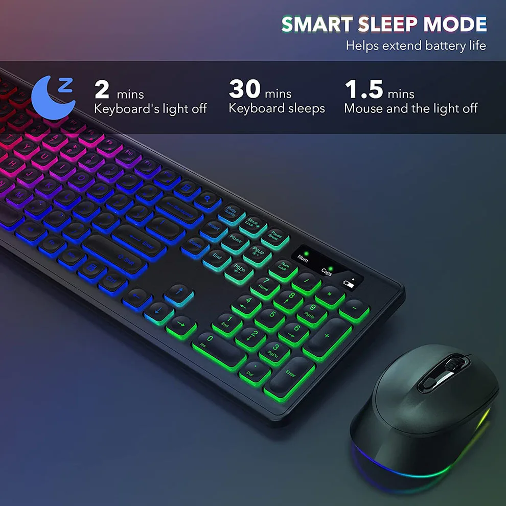 Wireless Keyboard and Mouse Co - Gaming Keyboard And Mouse Set 评论和价格
