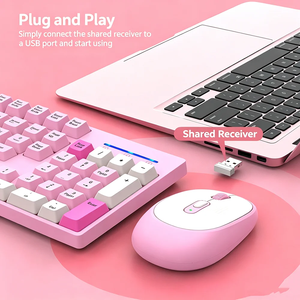 KEBIDUMEI 2.4G Wireless Keyboa - Gaming Keyboard Extension 评论和价格