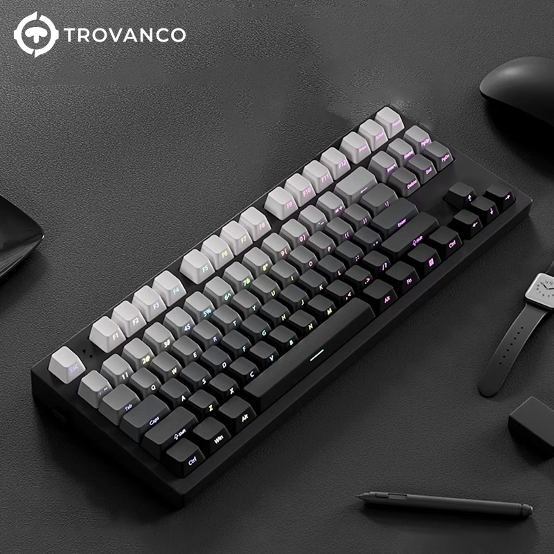 130 Keys Gradient Keycaps Side - Gaming Keyboard Typewriter 评论和价格