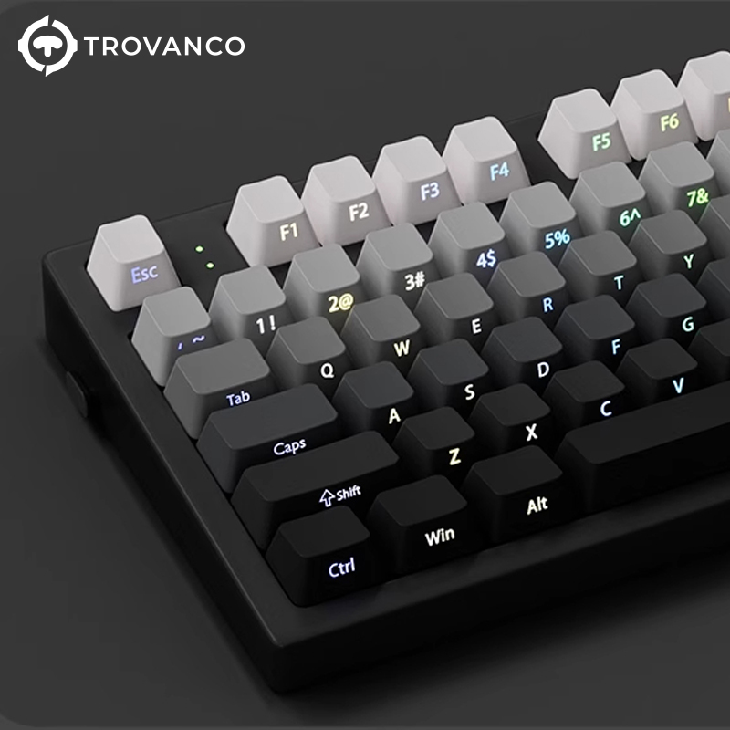 130 Keys Gradient Keycaps Side - Gaming Keyboard Typewriter 评论和价格