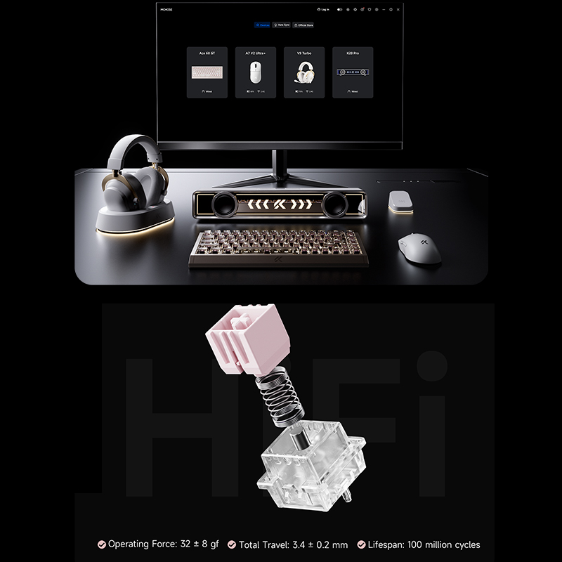 MCHOSE Ace 68 GT Aluminum Allo - Aluminum Case 65 评论和价格