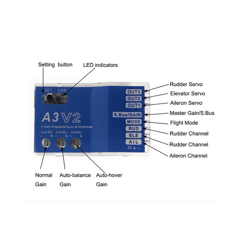 High Quality 3 Axis Gyro A3 V2 - Stabilizer Screw In 评论和价格
