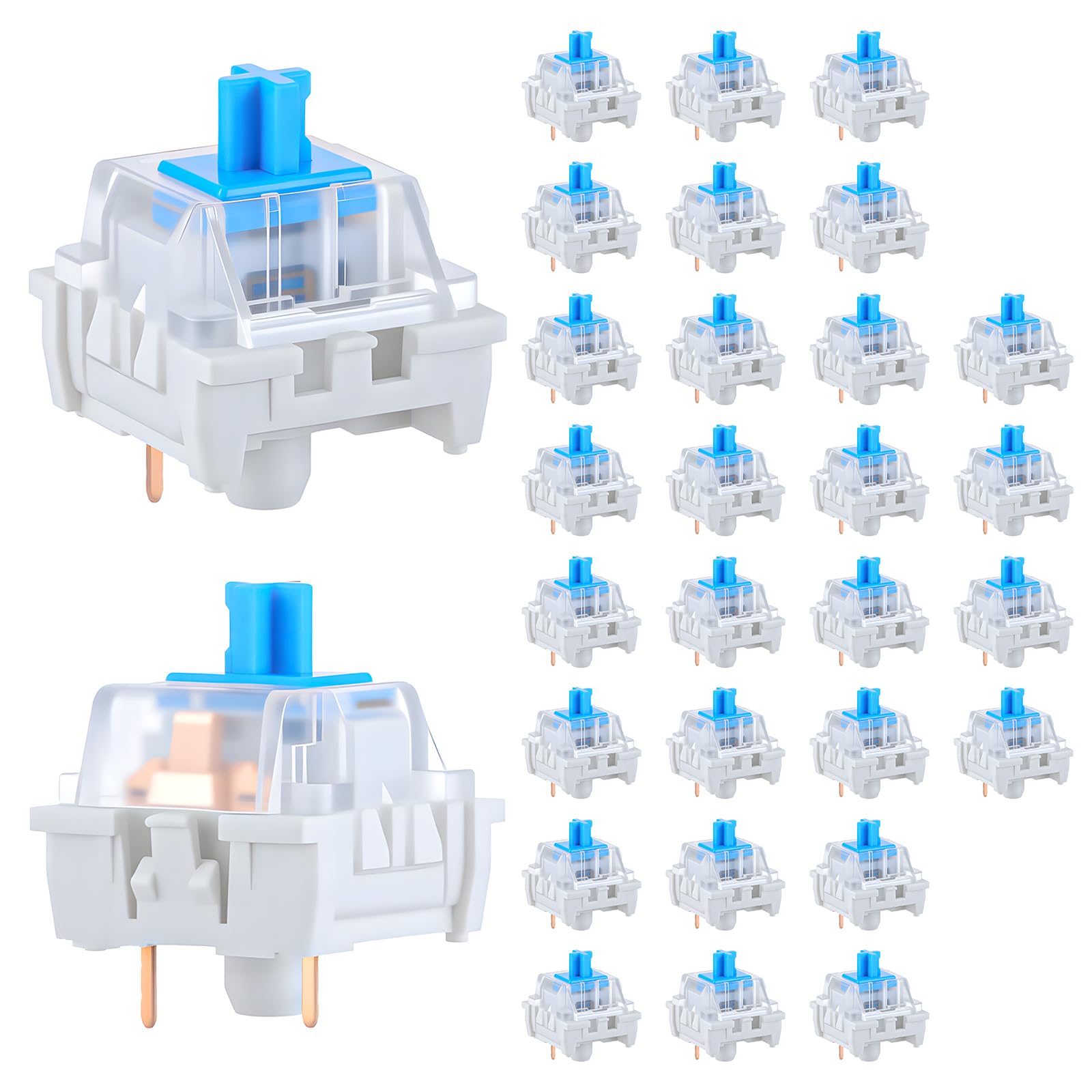 30 PCS Mechanical Keyboard Swi - Keyboard Gaming Blue Switch 评论和价格