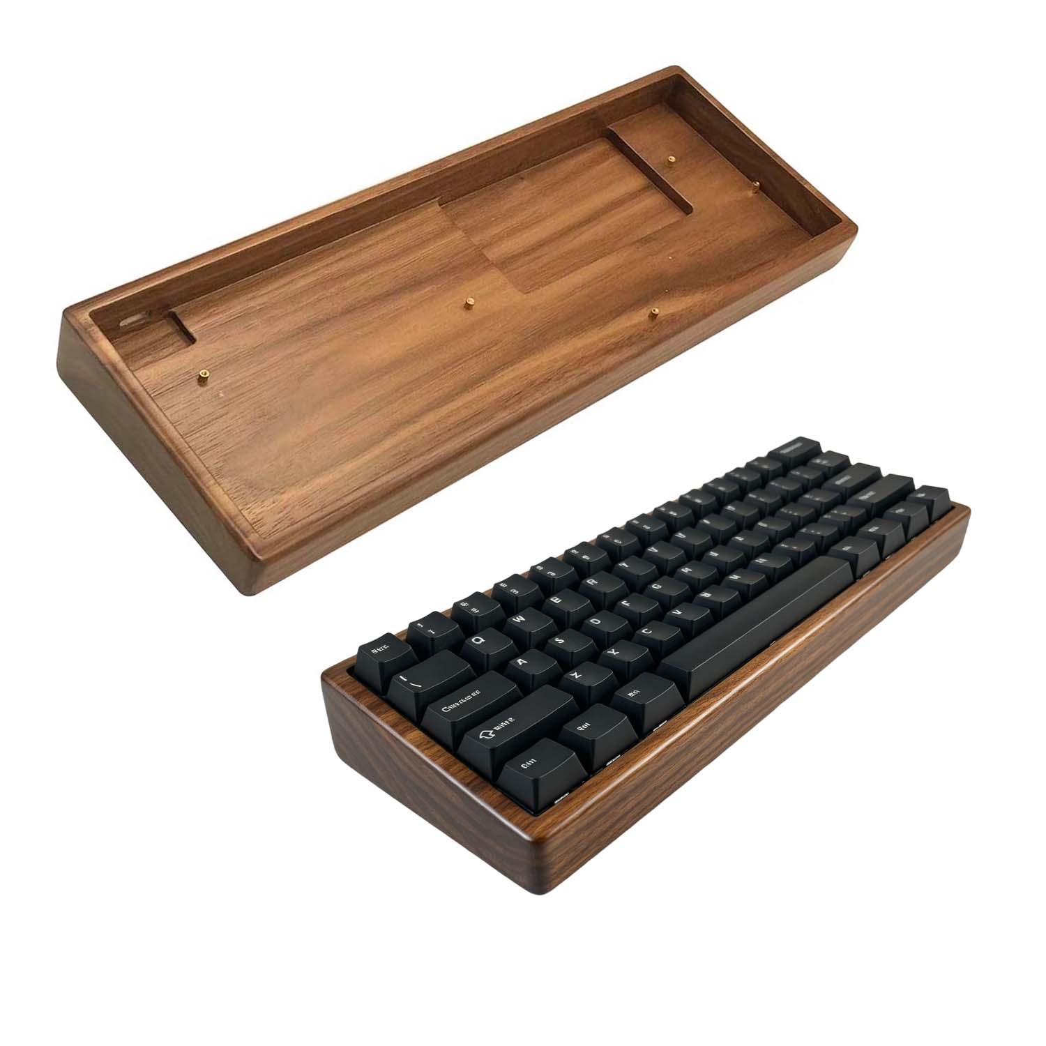 Walnut & Beech Wood 60% Keyboa - Hot Swap Pcb 评论和价格
