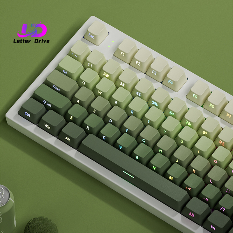 135 Key Cherry Profile Green G - Gaming Keyboard Typewriter 评论和价格