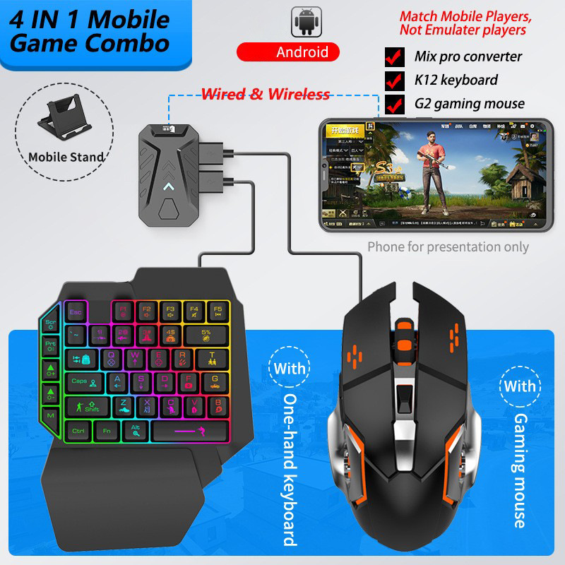 Mobile Games Converter Gaming  - Gaming Keyboard Bluetooth 评论和价格