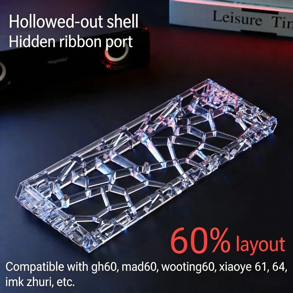 GH60 Keyboard Case Hollow Tran - Hot Swap Pcb 评论和价格