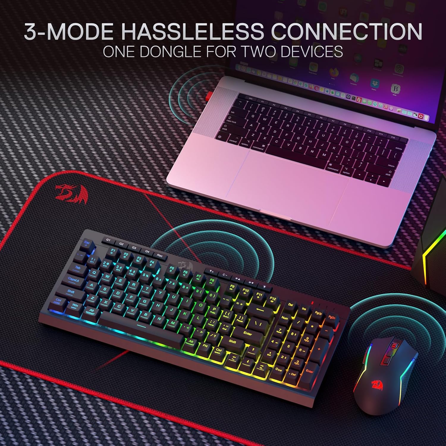 Redragon S142 Wireless Gaming  - Gaming Keyboard Extension 评论和价格