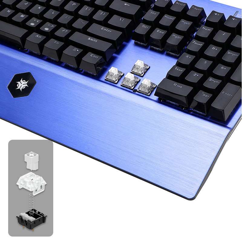 HEXGEARS GK739 Hot Swappable d - Keyboard Gaming Blue Switch 评论和价格