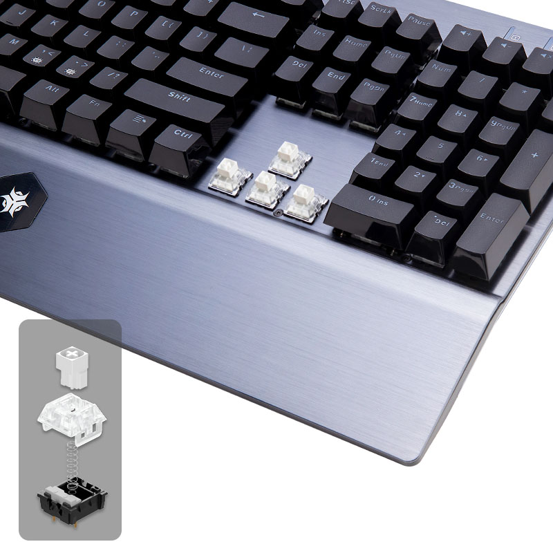 HEXGEARS GK739 Hot Swappable d - Keyboard Gaming Blue Switch 评论和价格