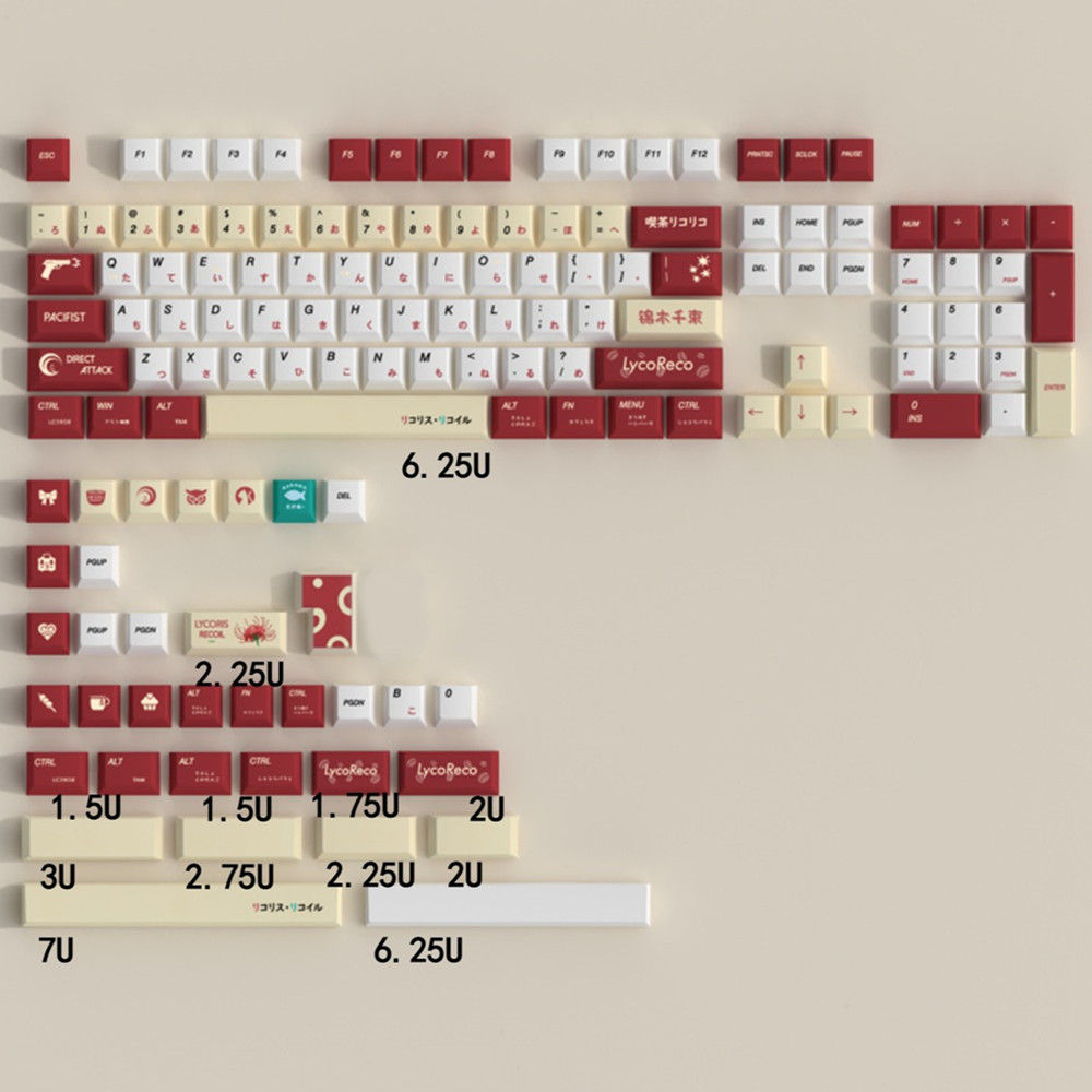 Lycoris Recoil Anime PBT Keyca - Gaming Keyboard Bluetooth 评论和价格