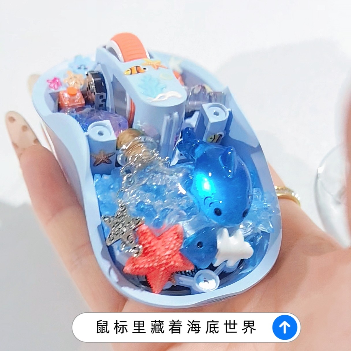 Whale/Starfish Handmade Transp - Gaming Keyboard Bluetooth 评论和价格